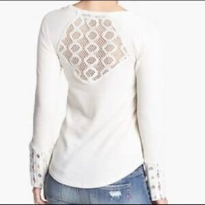 love on a hanger cream lace thermal